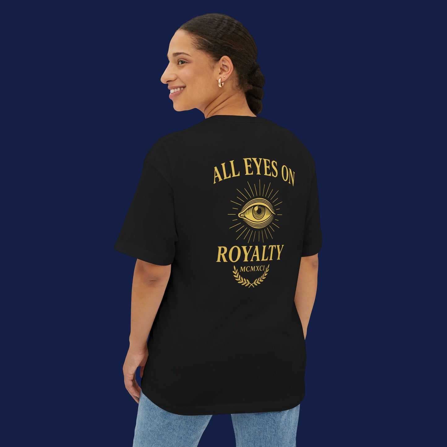 Copy of Autumn Angel Oversized Boxy Tee - Unisex Graphic T-Shirt, Casual Wear, Fall Fashion, Spiritual Gift, Streetwear
